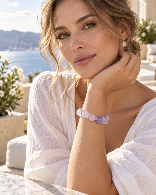 Rose Haze · Crystal Energy Bracelet